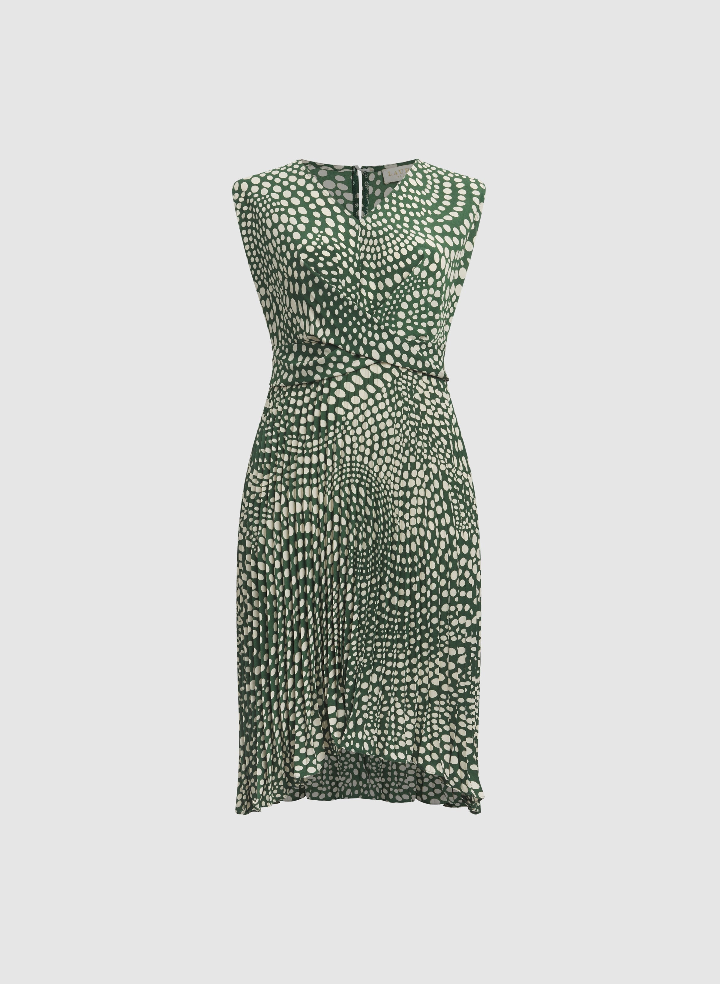 Dot Print Midi Dress