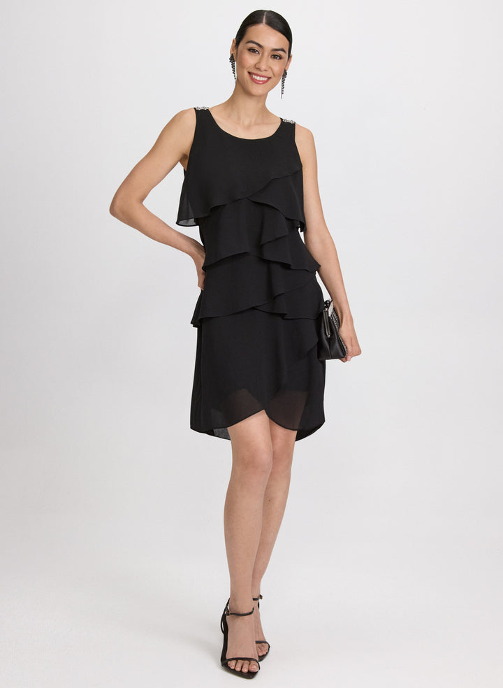 Tiered Chiffon Dress