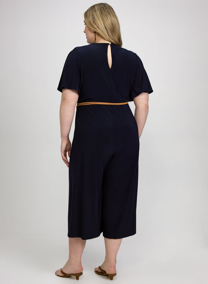 Braided Belt Jumpsuit