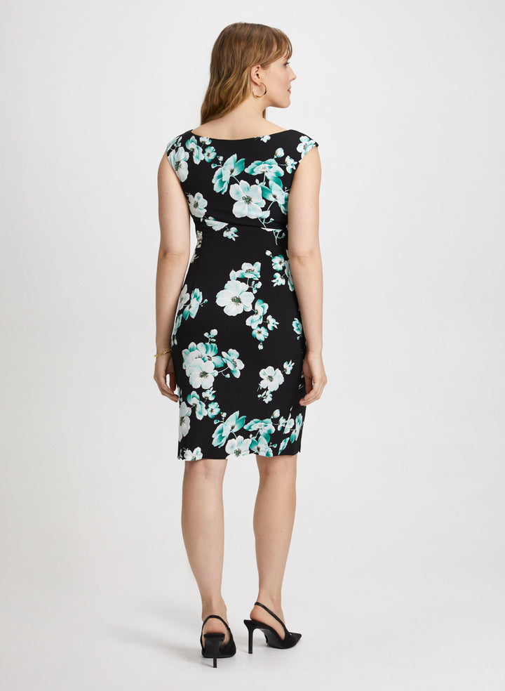 Floral Print Gathered Dress