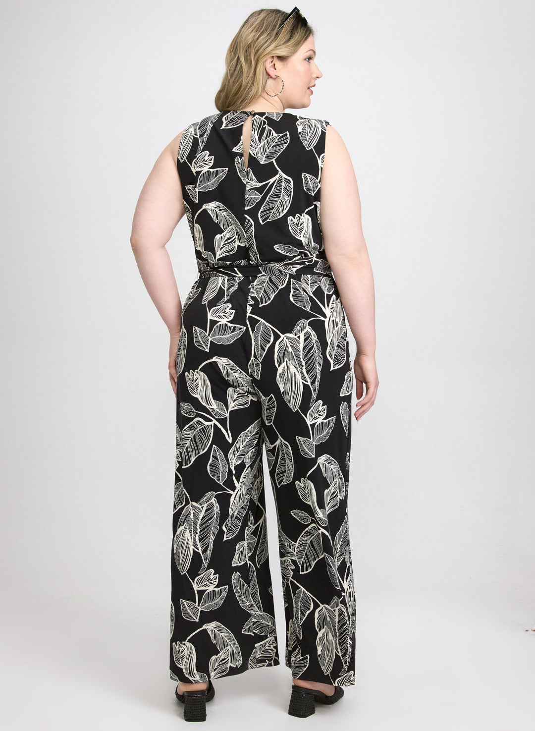 Leaf Print Jumpsuit