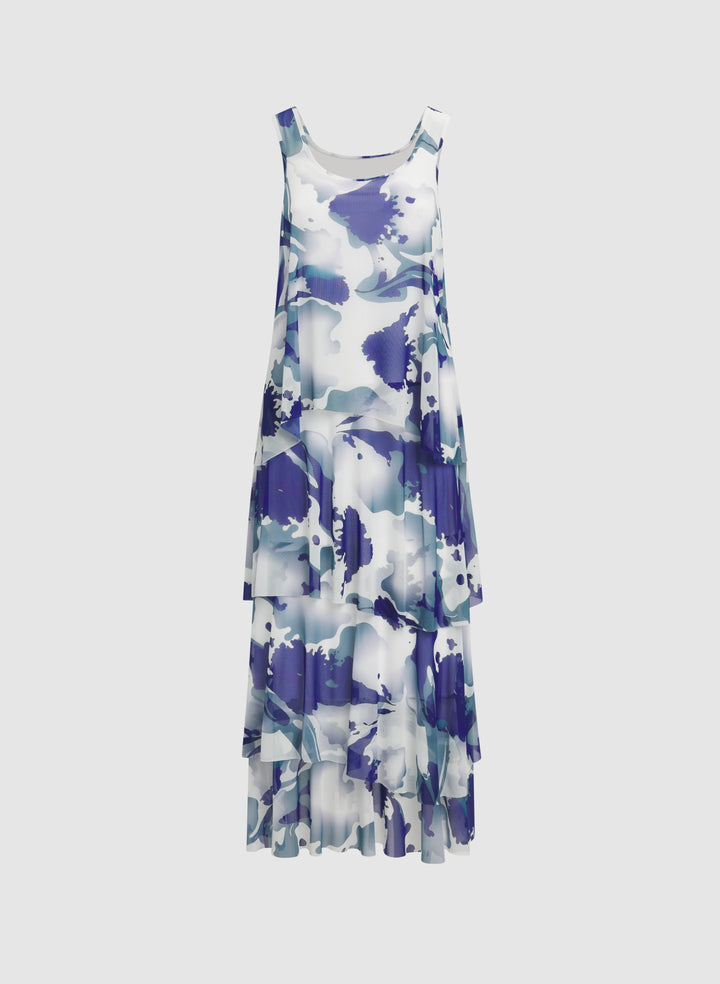 Marble Print Dress