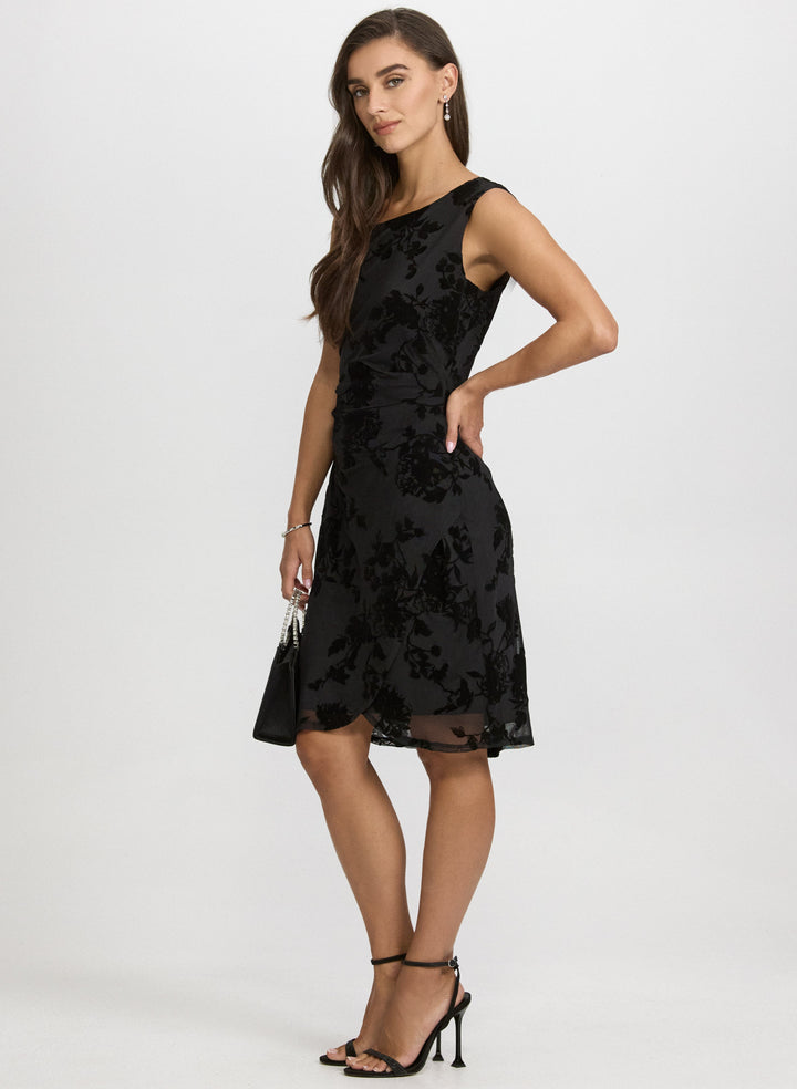 Velvet Flocked Dress