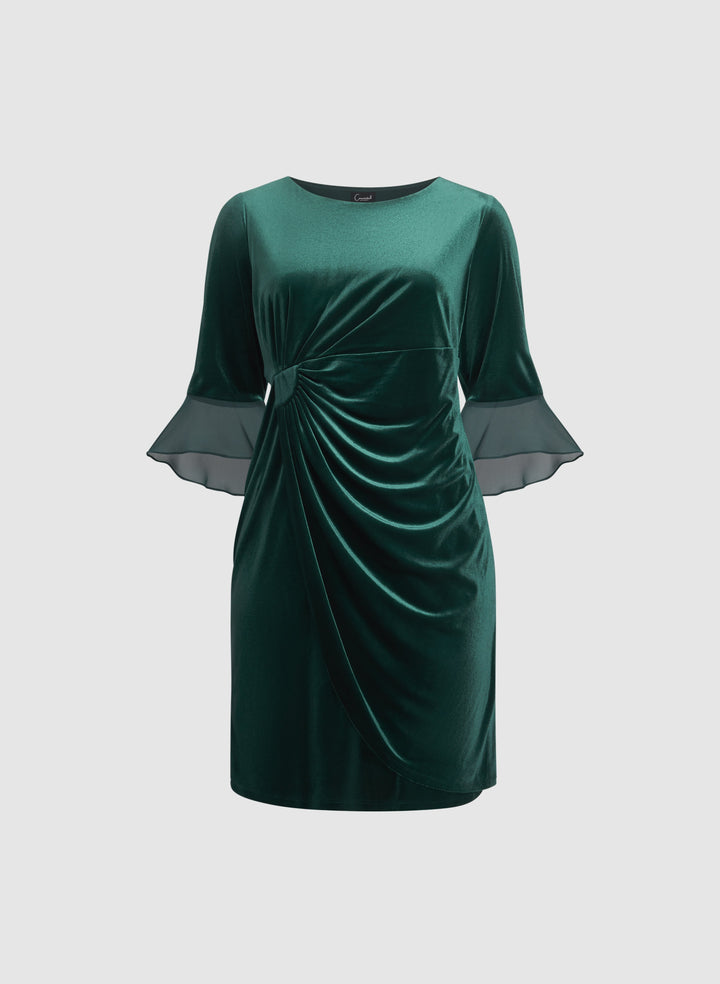 Velvet Overlay Dress