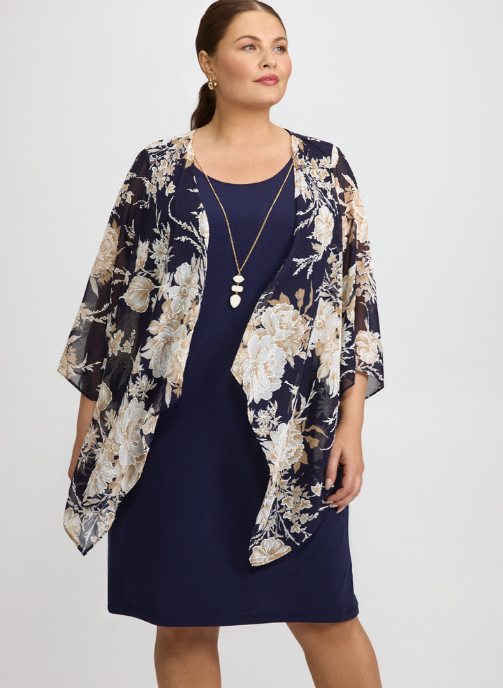 Floral Jacket & Jersey Dress