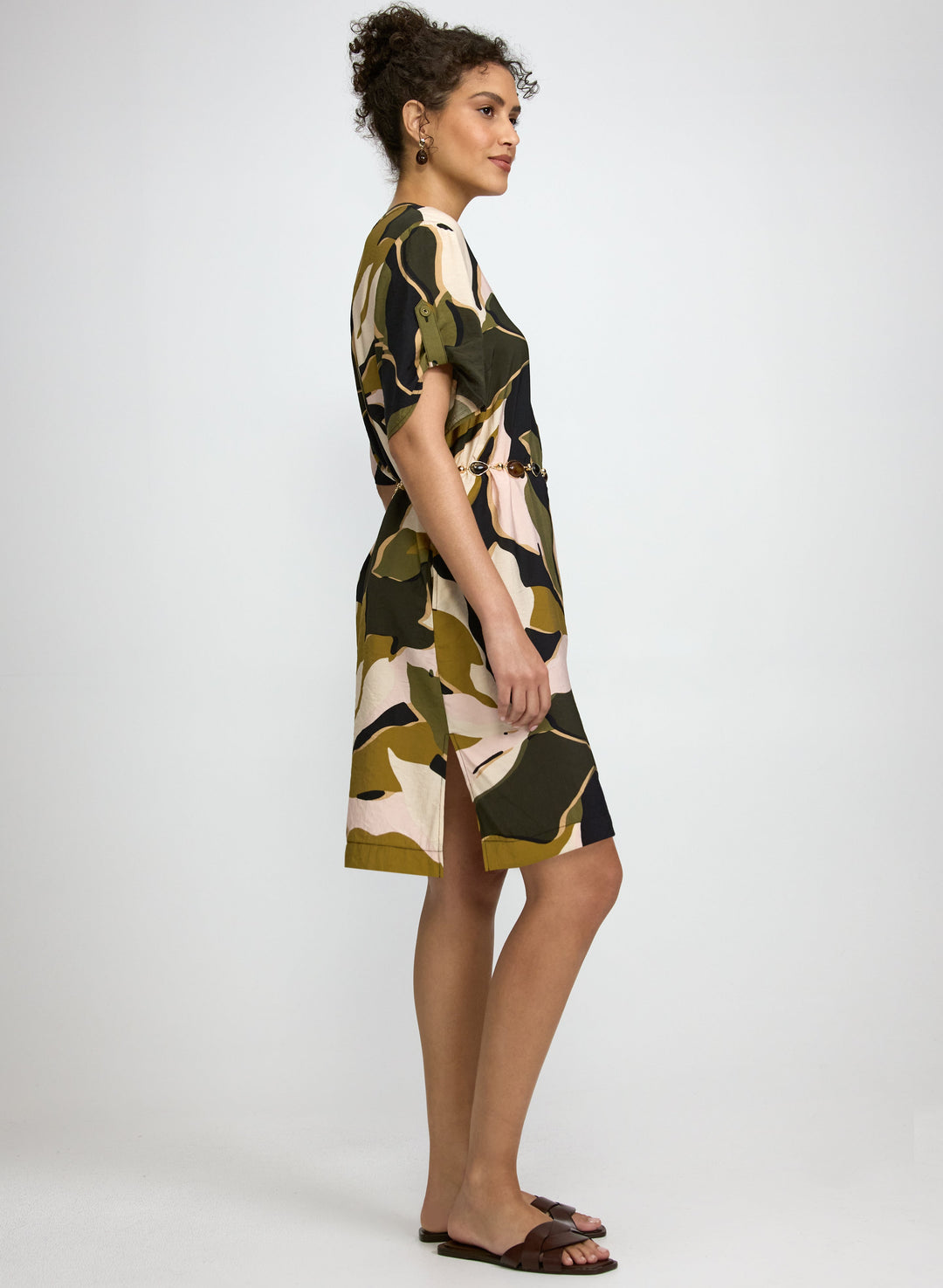 Leaf Print Dress