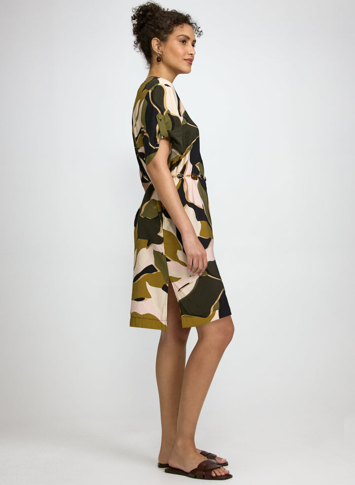 Leaf Print Dress