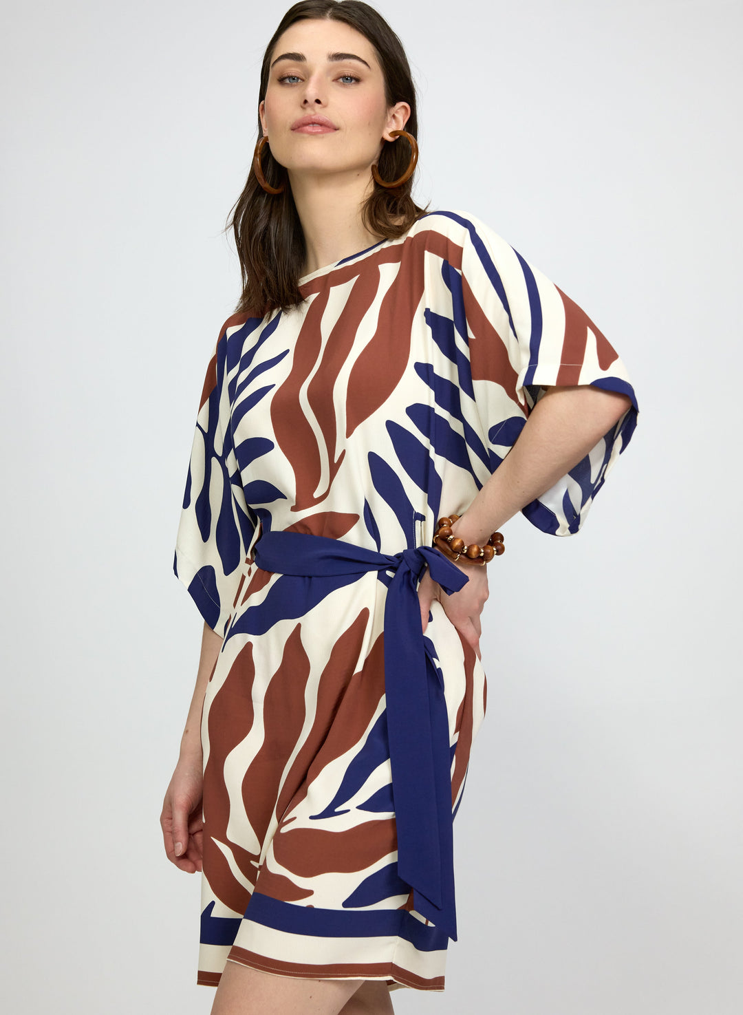 Palm Print Dress