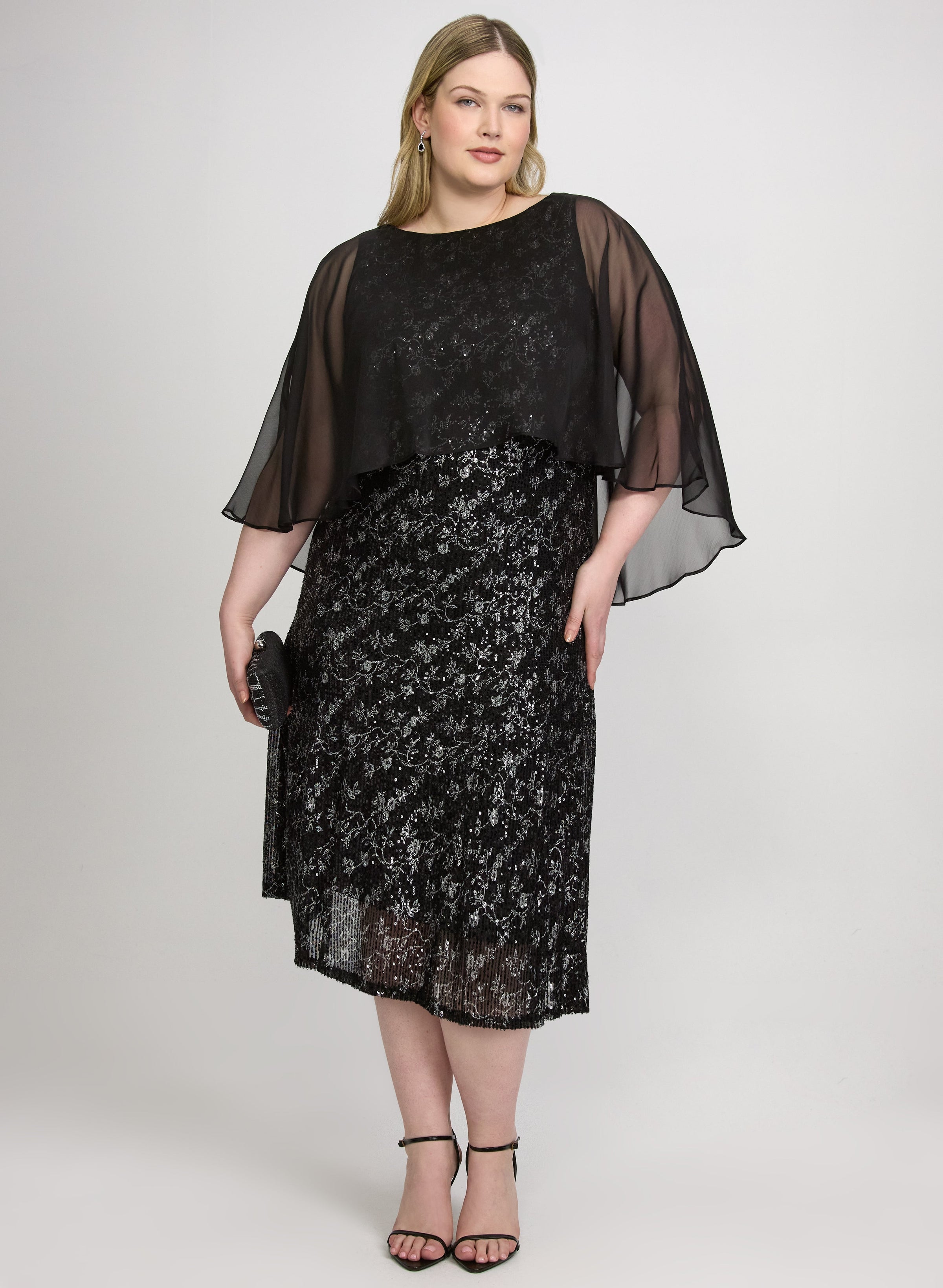 Floral Sequin Dress