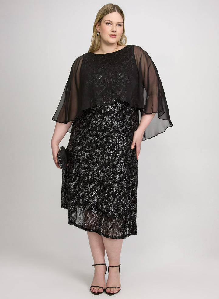 Floral Sequin Dress