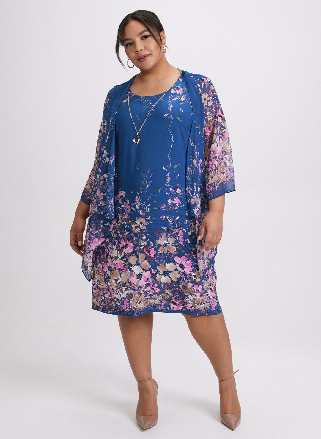 Floral Jacket & Dress Set
