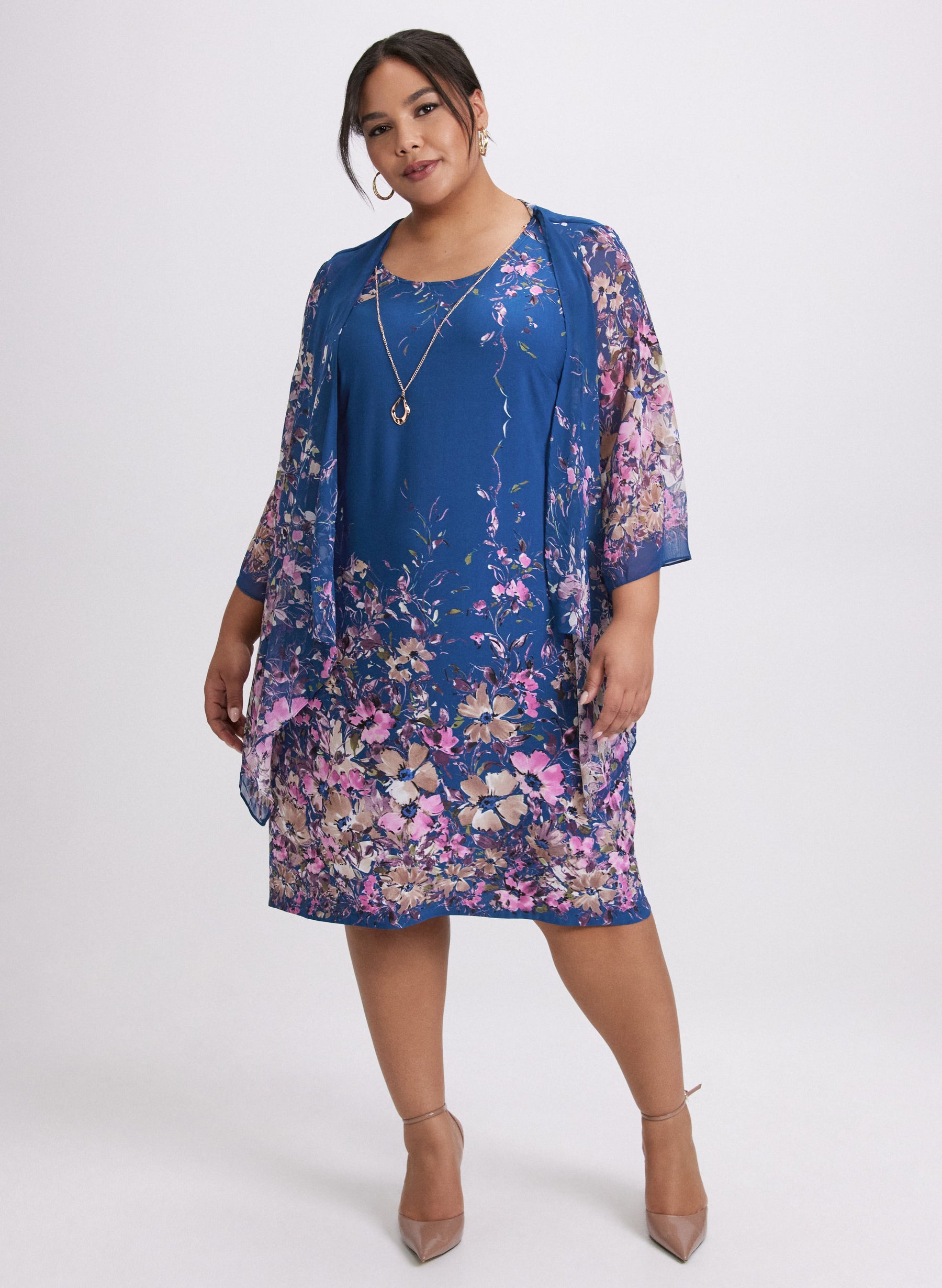 Floral Jacket & Dress Set
