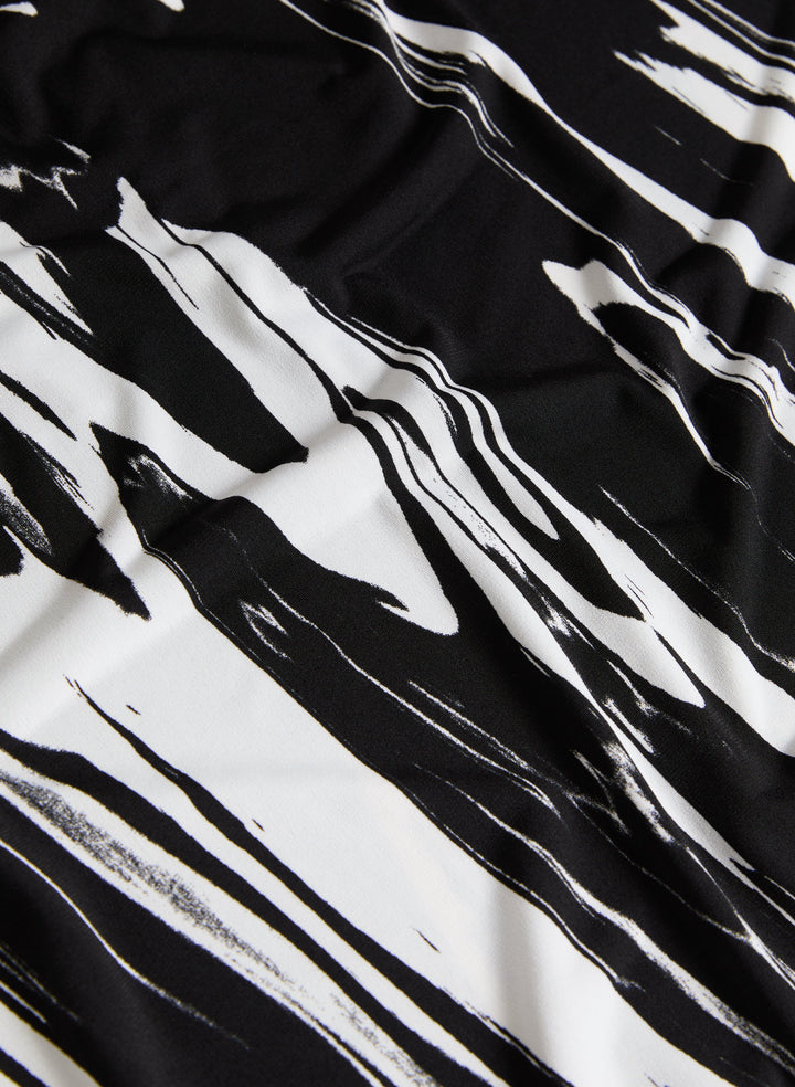 Brush Paint Print Dress