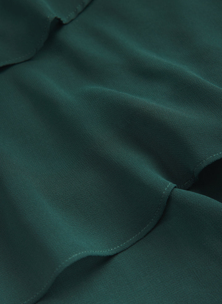 Tiered Brooch Embellished Dress