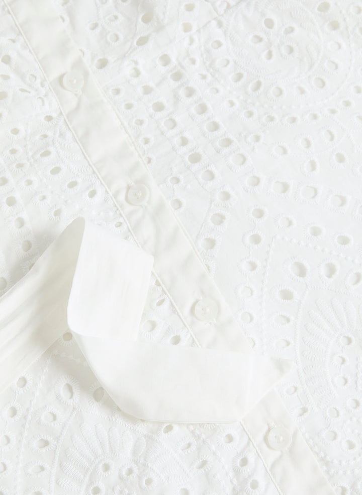 Eyelet Shirt-Dress