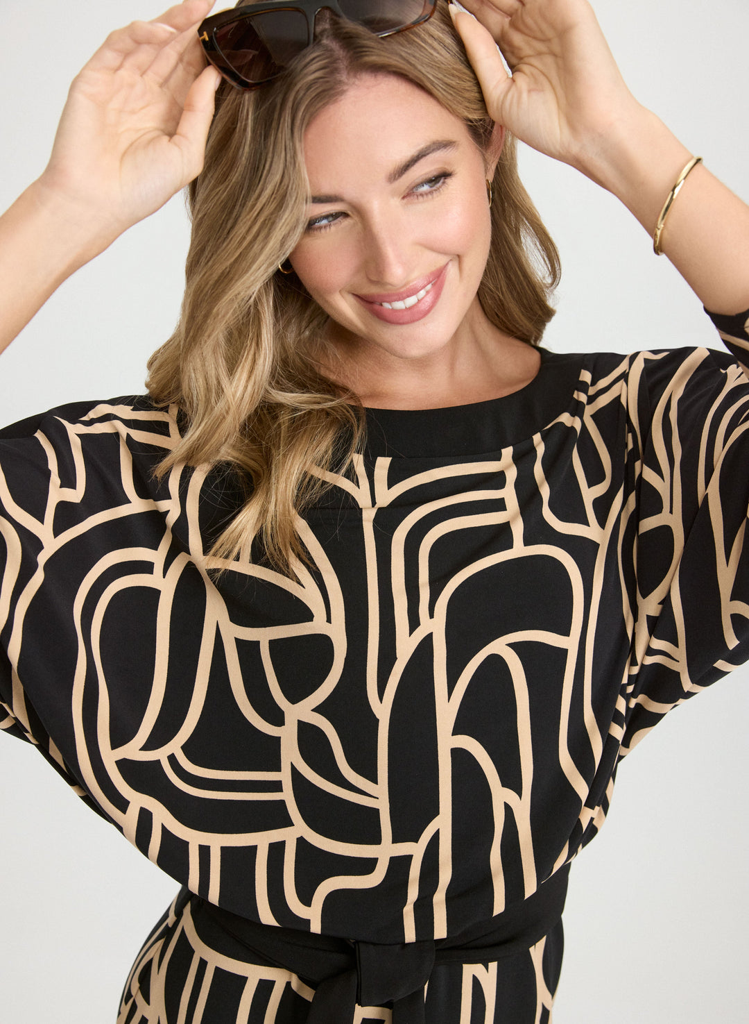 Geometric Jersey Dress