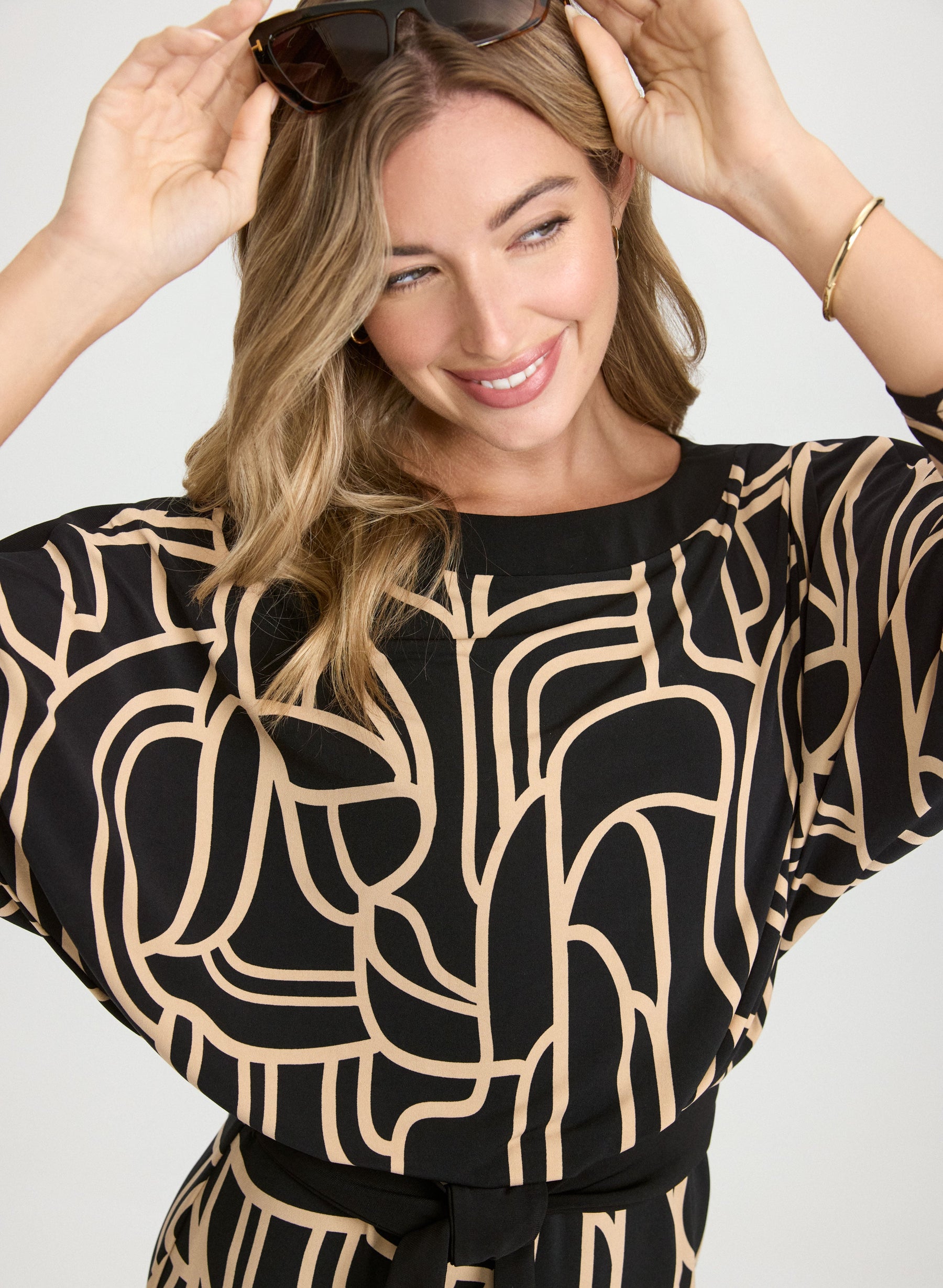 Geometric Jersey Dress