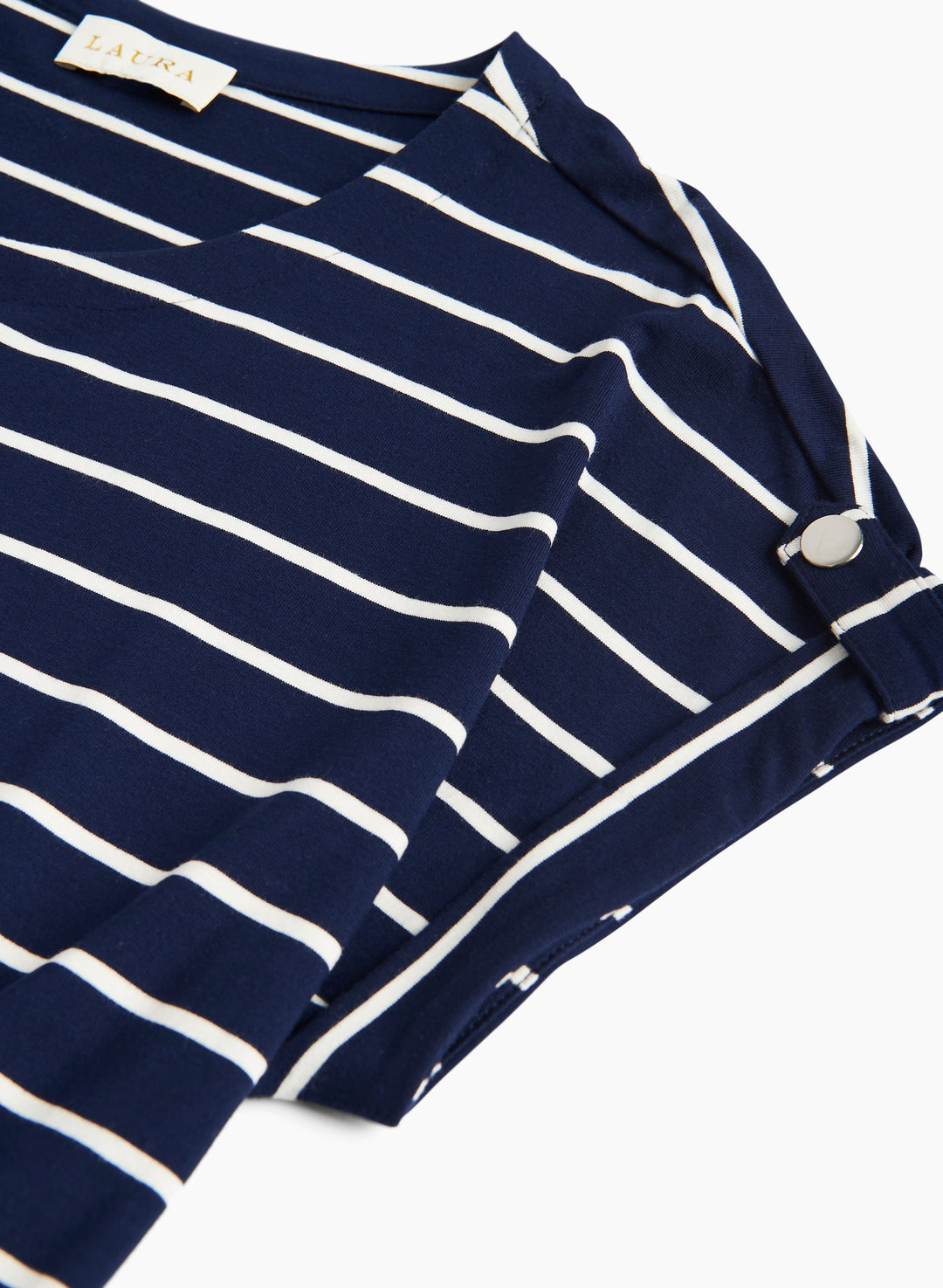 Boat Neck Stripe Print Dress