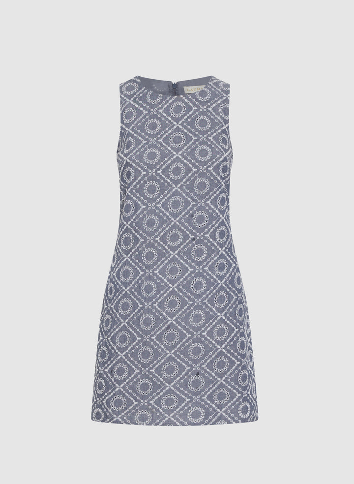 Cotton Eyelet Embroidered Dress