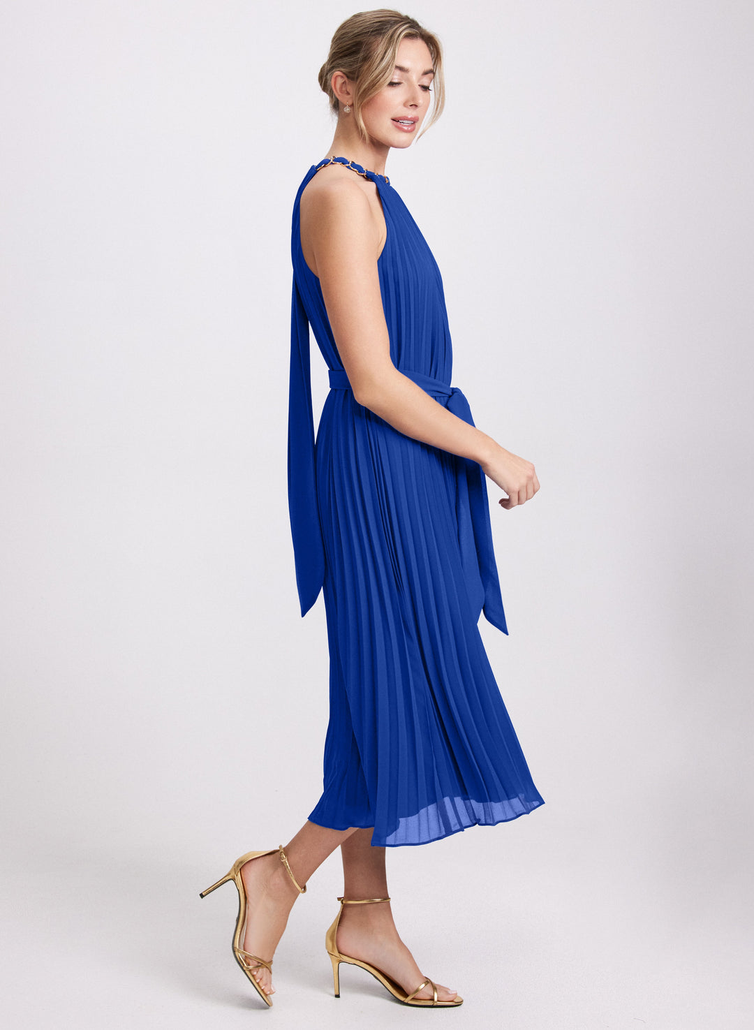Chain Link Halter Neck Dress