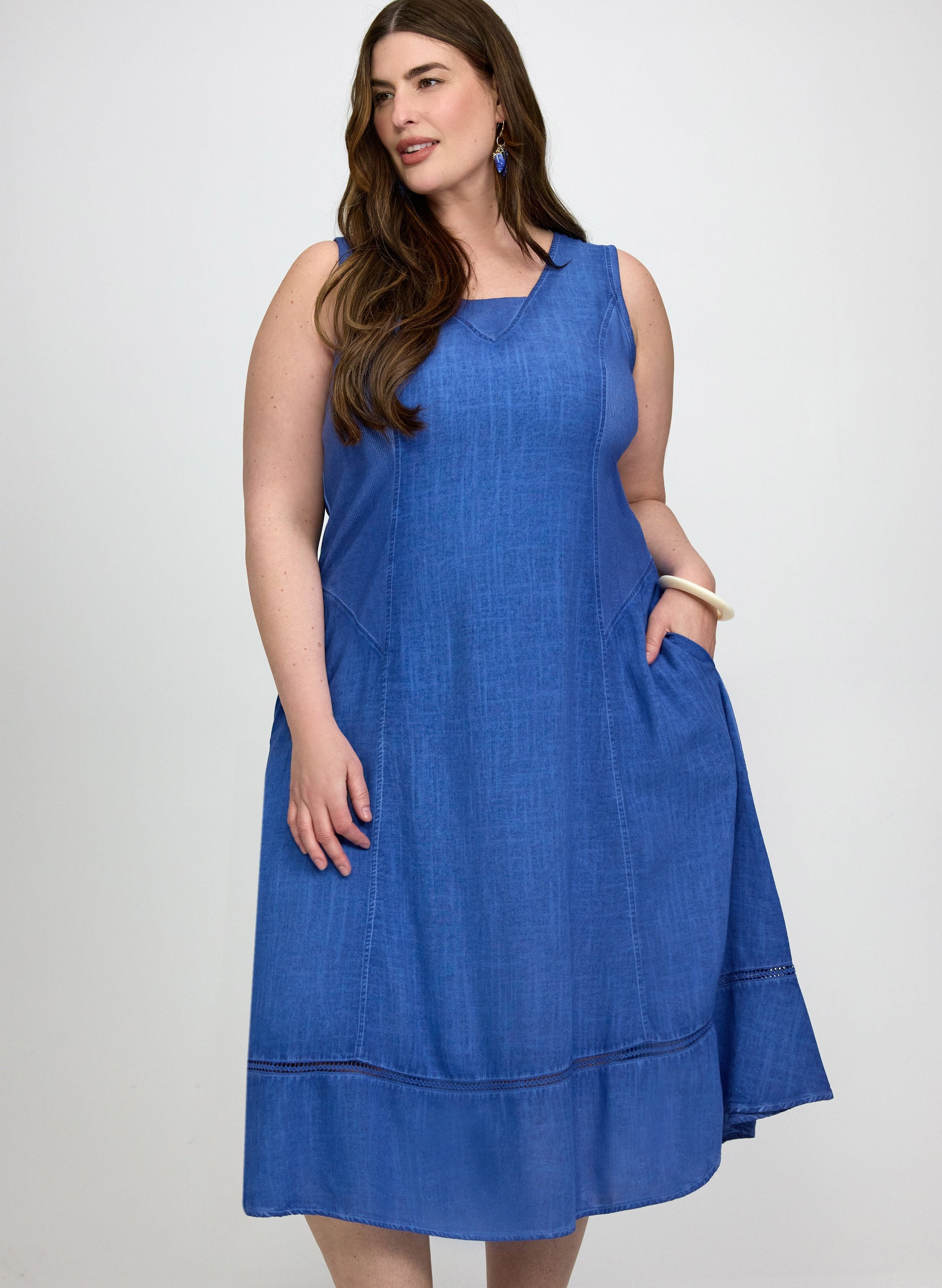 Sleeveless Fit & Flare Dress