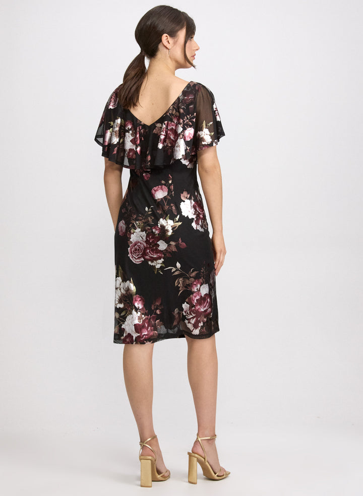 Floral Capelet Dress