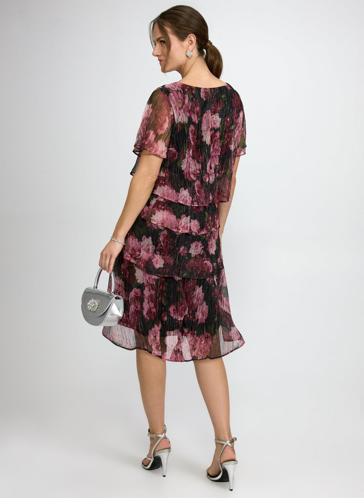 Tiered Floral Dress