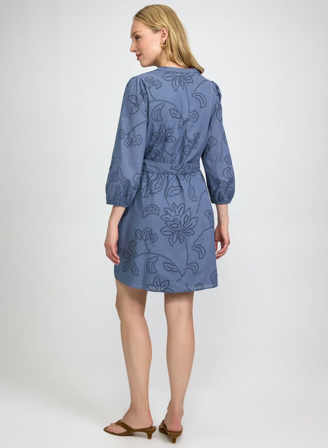 Belted Floral Dress