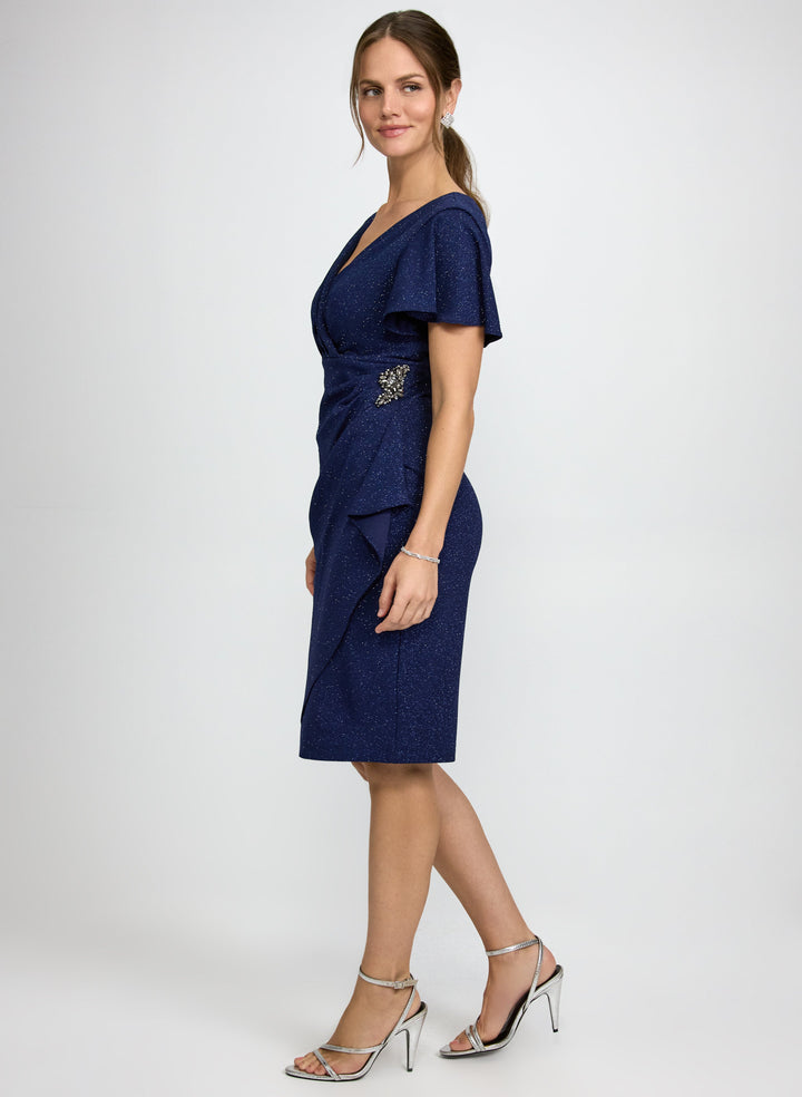 Metallic Knit Dress