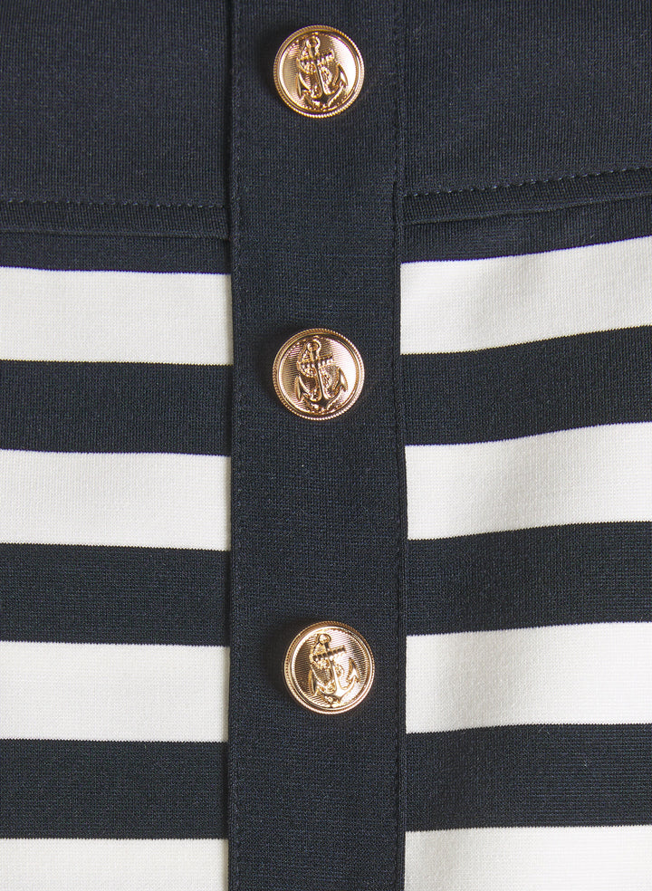 Striped A-Line Dress