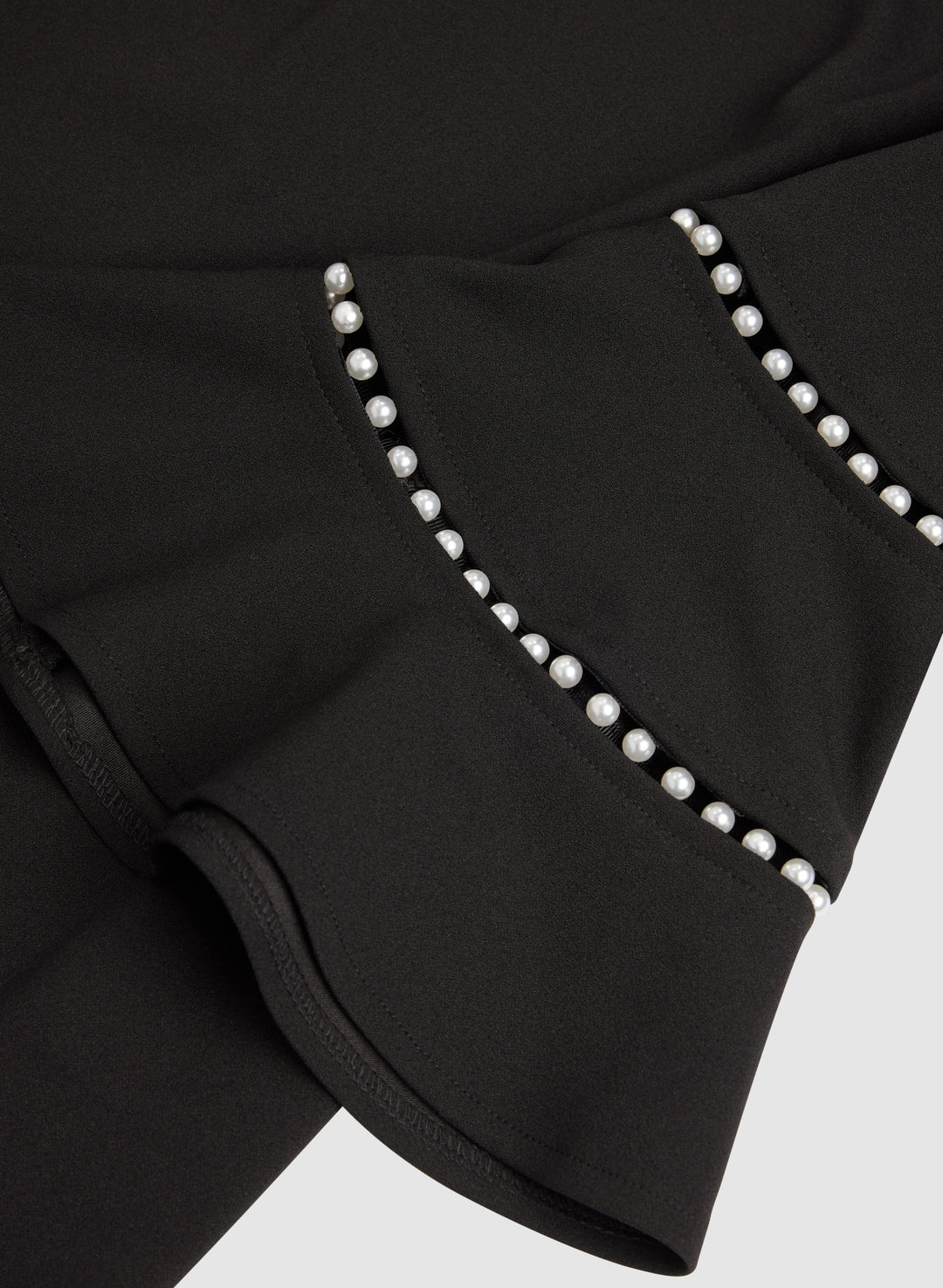 Pearl Embellished Bell Sleeve Dress