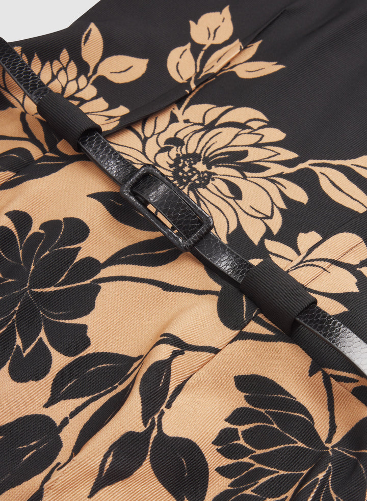 Floral Colour Block Dress