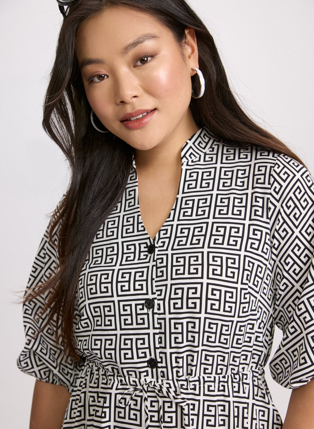 Geometric Print Dress