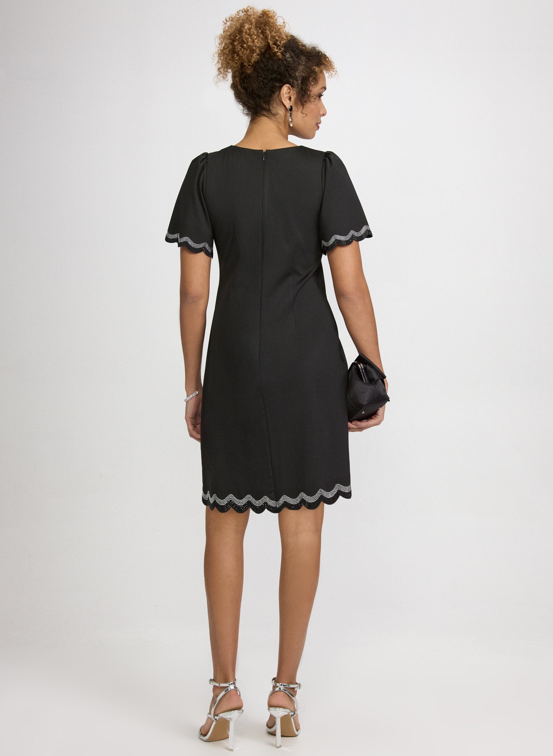 Scalloped Trim Dress