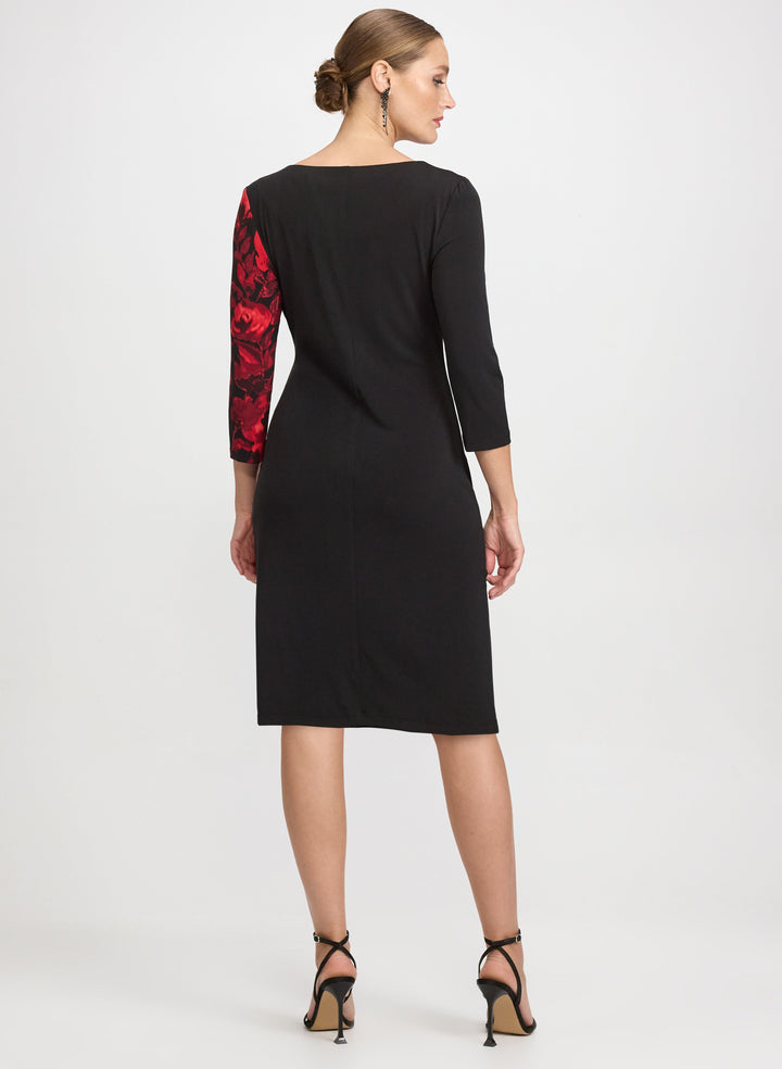 Floral Placement Print Dress