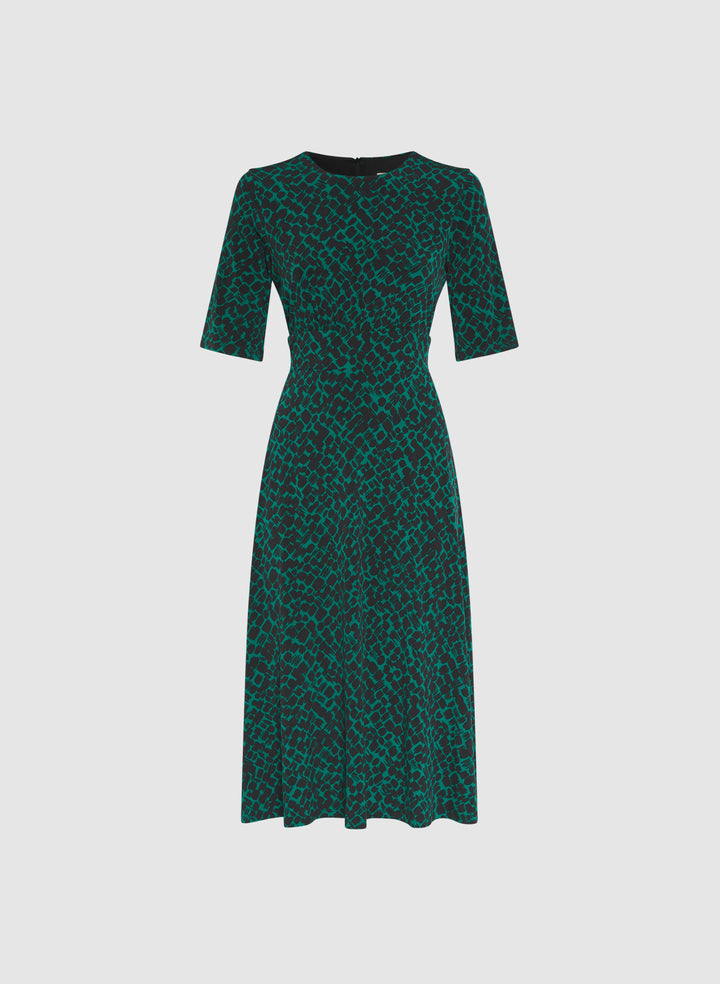 Abstract Midi Dress