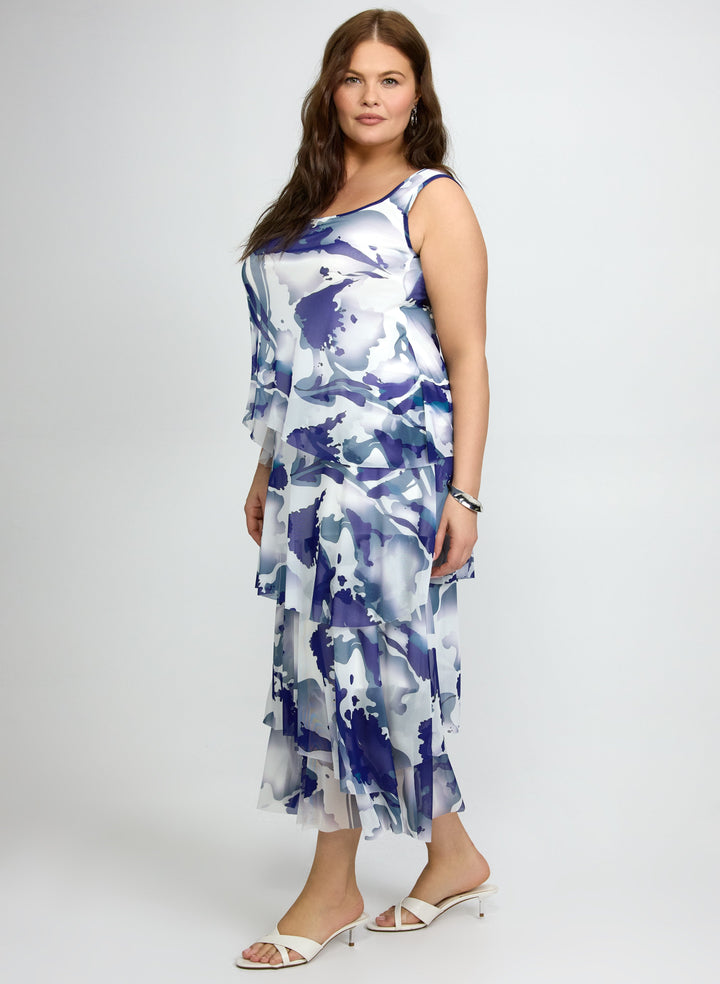 Marble Print Dress