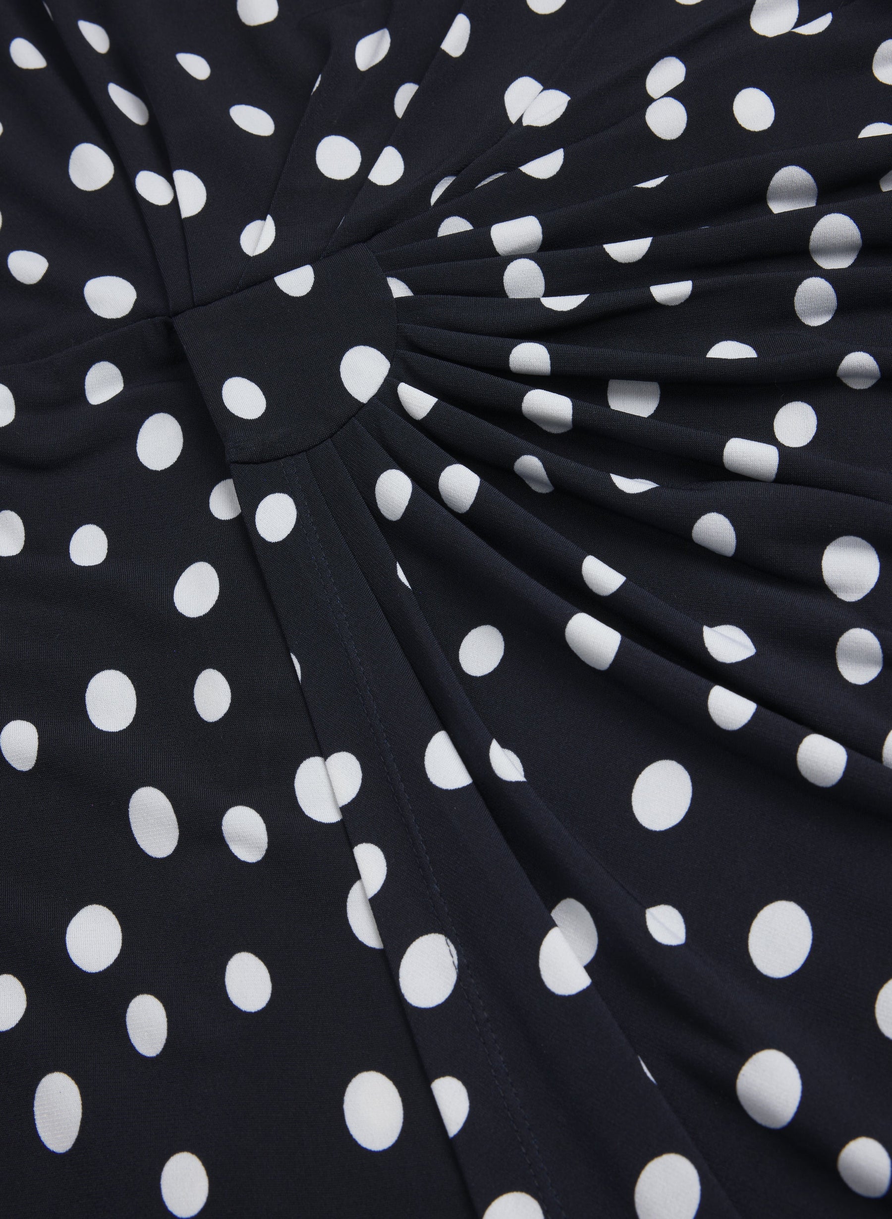 Polka Dot Cape Sleeve Dress