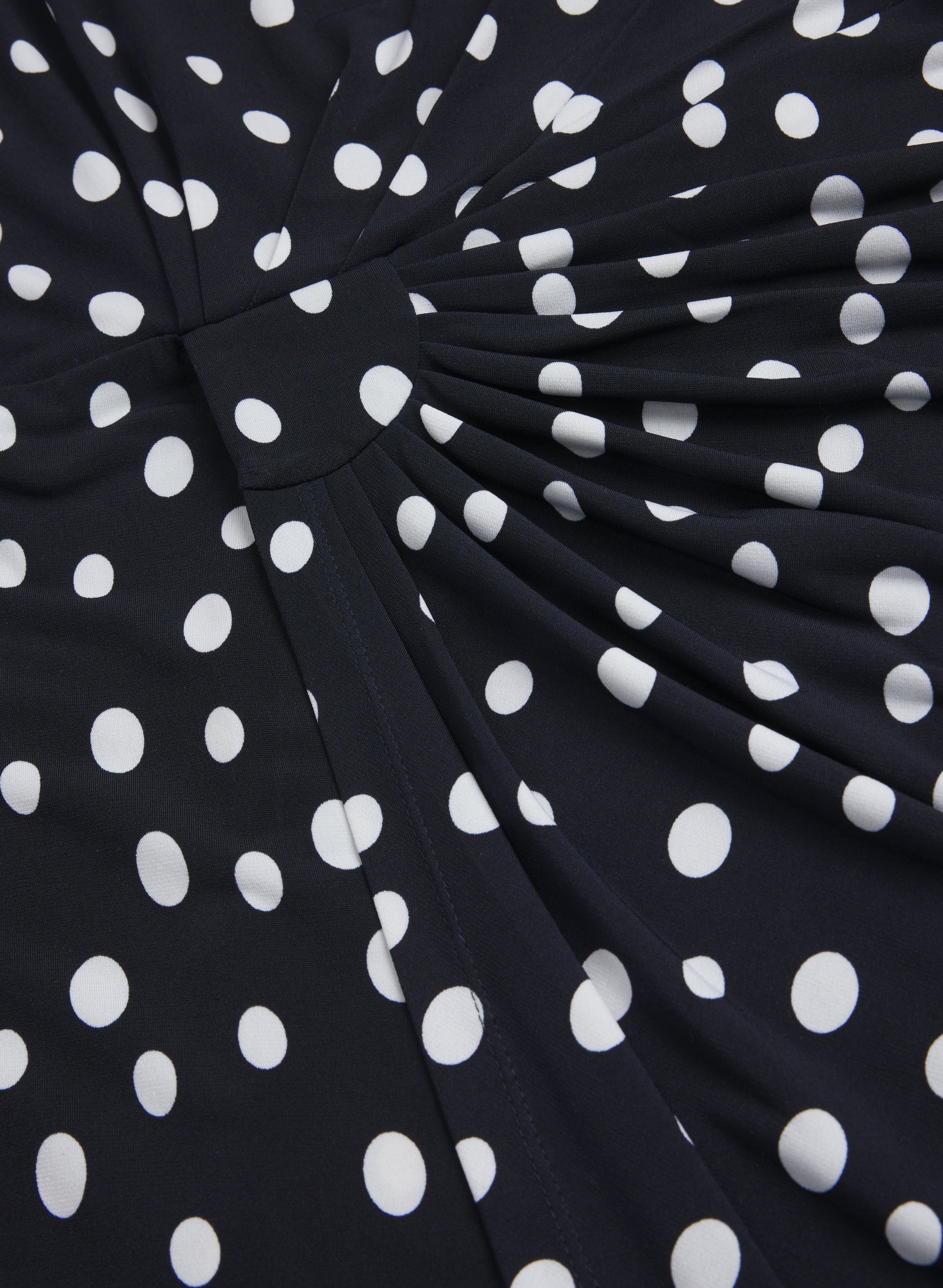 Polka Dot Cape Sleeve Dress