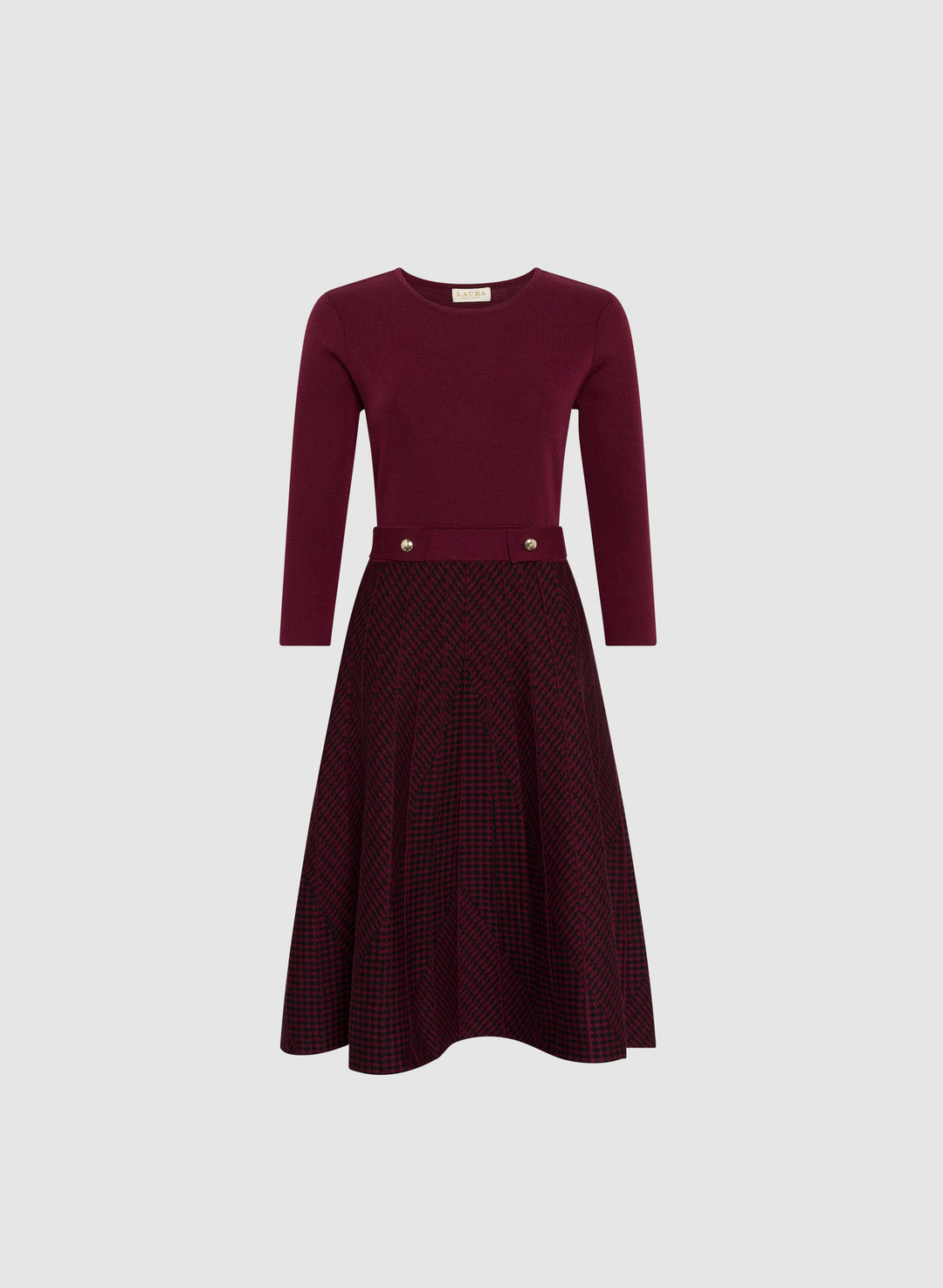 Knit Fit & Flare Dress