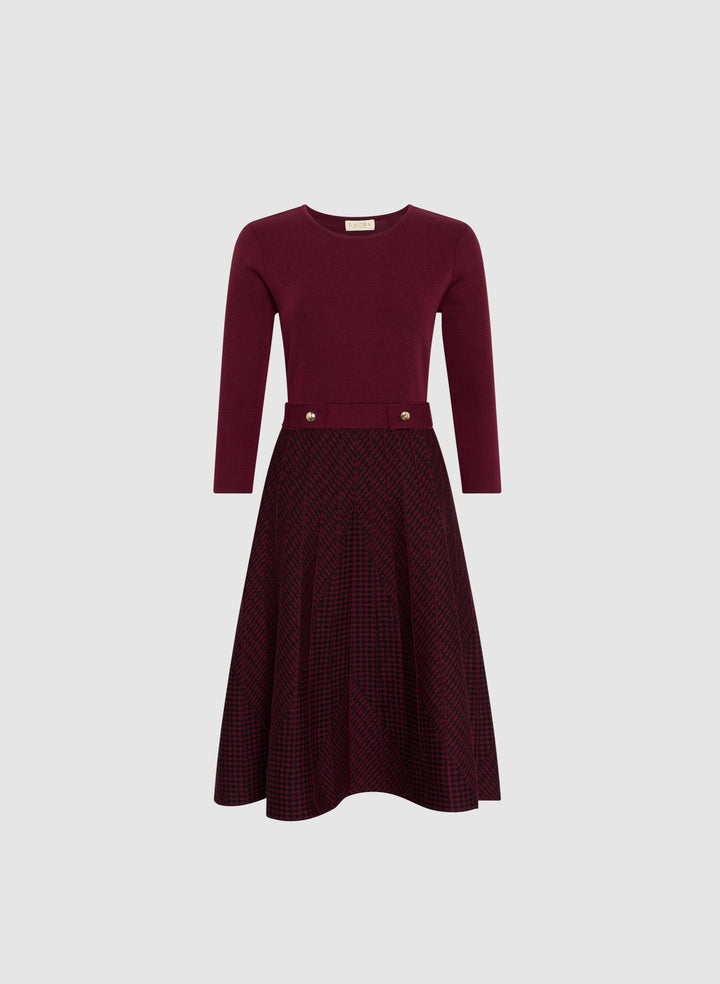 Knit Fit & Flare Dress