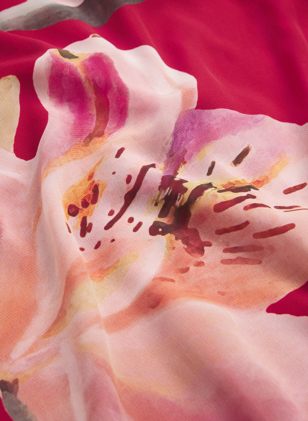 Lily Print Chiffon Dress