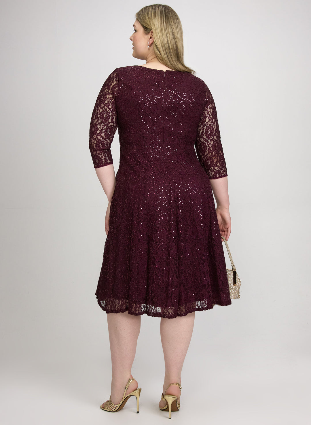 Sequined Lace Dress