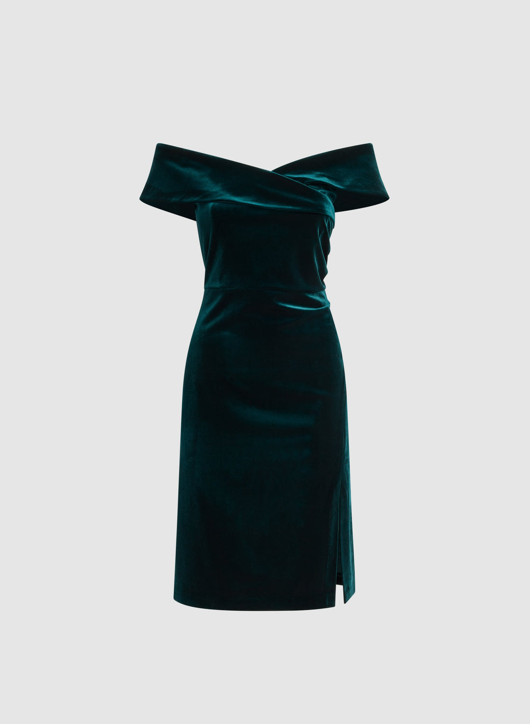 Off-The-Shoulder Velvet Dress