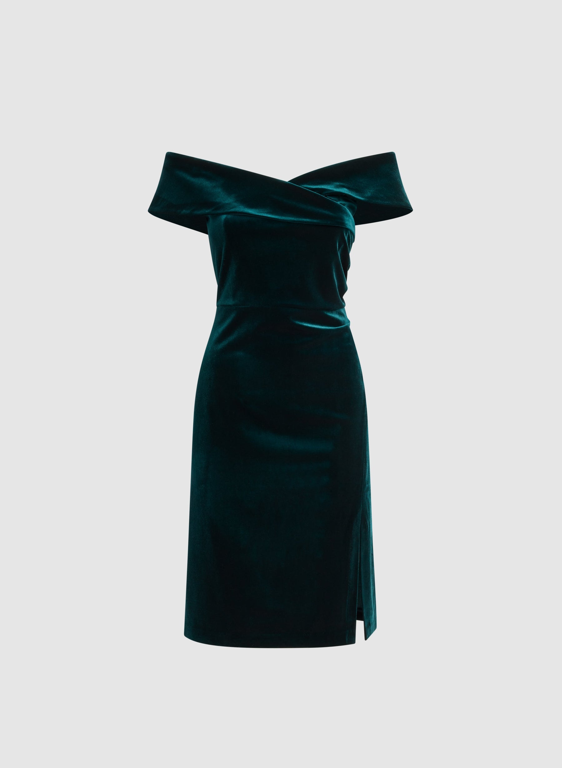 Off-The-Shoulder Velvet Dress