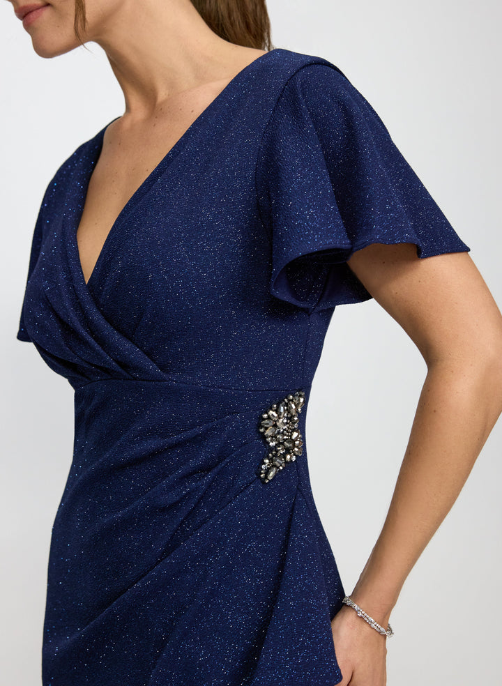 Metallic Knit Dress