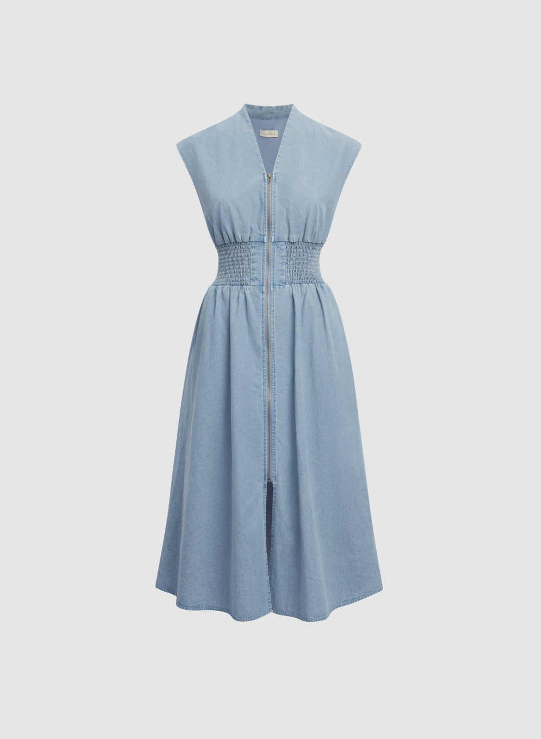 Cotton Zip-Front Dress