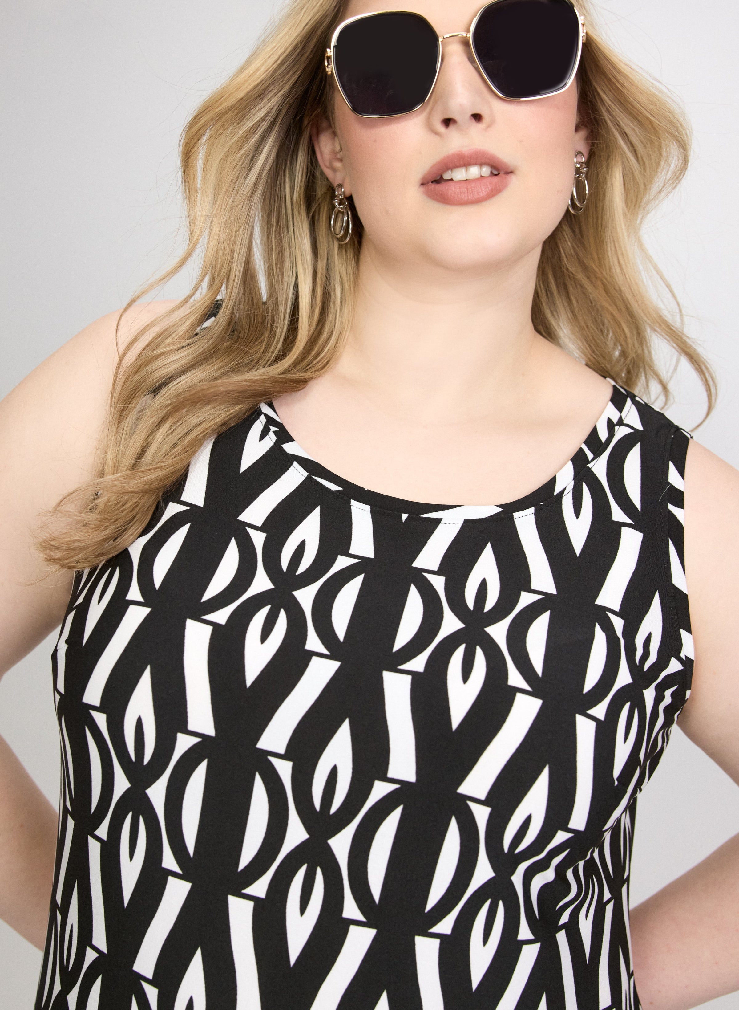Geometric Printed Dress