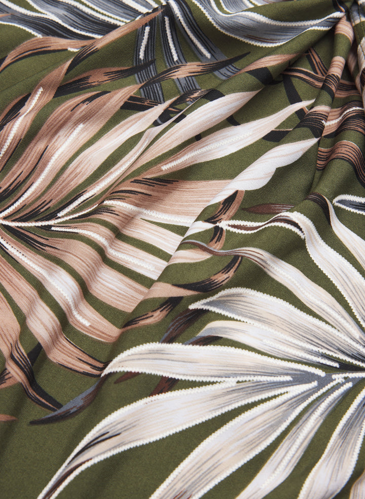 Tropical Print Dress