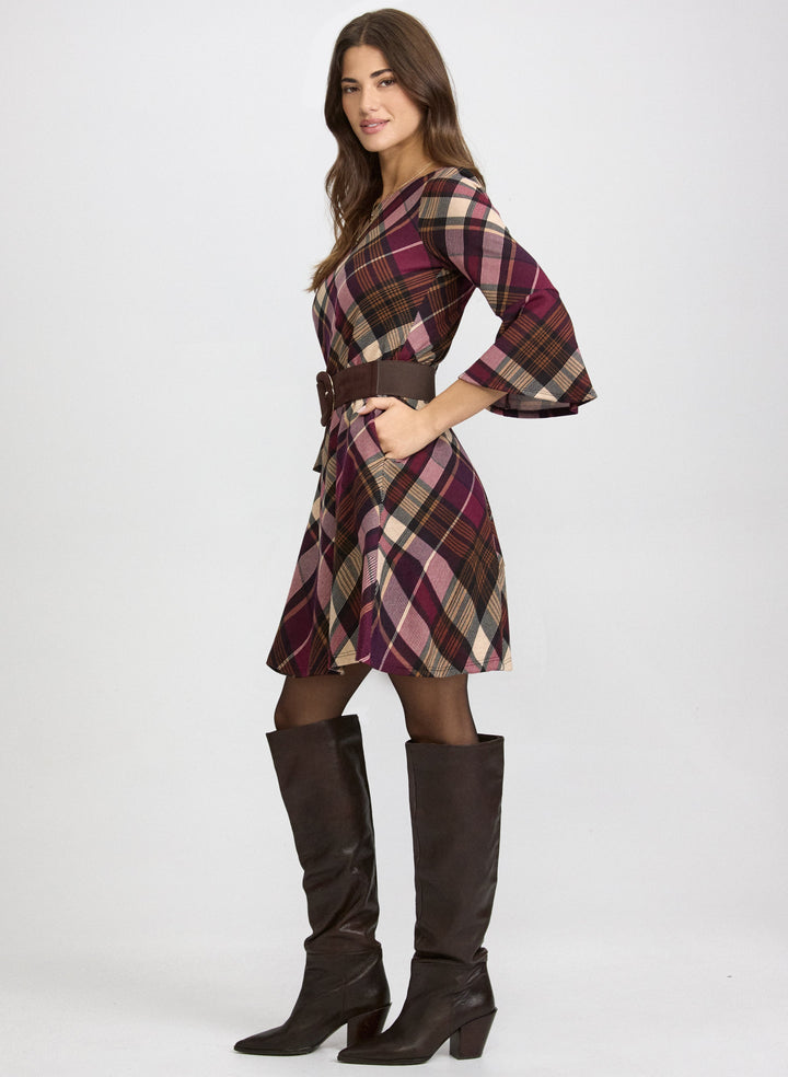 Plaid Sweater Dress